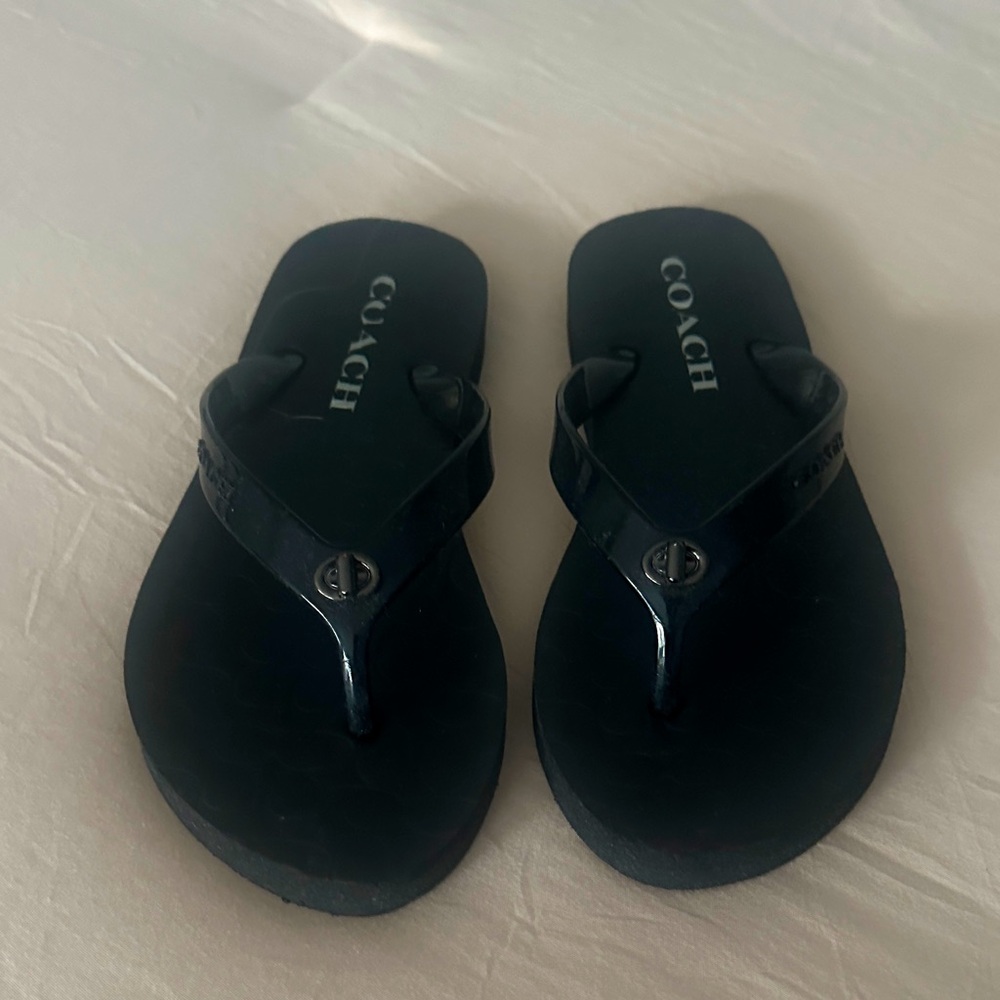 Coach Black Sandals